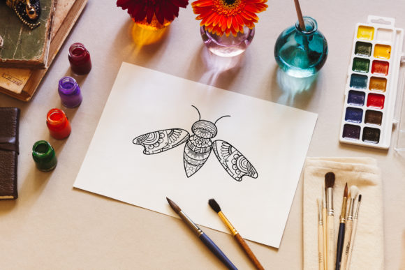 Bee Mandala Coloring Pages: A Creative Escape for Adults