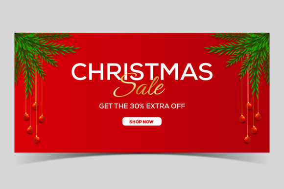 Chirstmas Red Banner Vector: A Versatile Digital Asset for Creative Projects