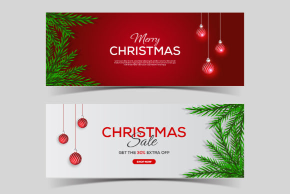 Christmas Banner Set Sale: Festive Design Assets for Creators