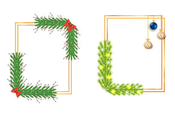Christmas Frame Decoration Ball, Ribbon