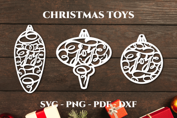 Christmas Tree Toys Svg. Christmas Joy