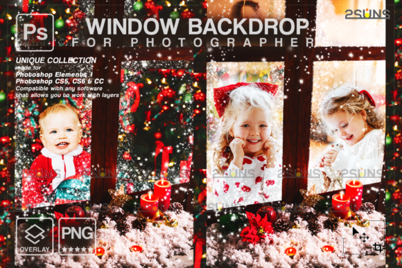Christmas Window Overlay Frosted Window: Elevate Your Holiday Designs Instantly