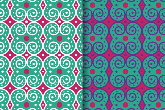 Circle Pink Blue Pattern for Creative Projects