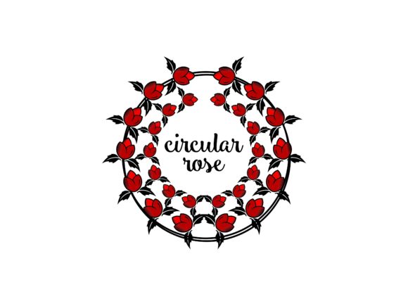 Circle Rose Decoration Nature Vector: Elevating Your Creative Projects with Timeless Elegance