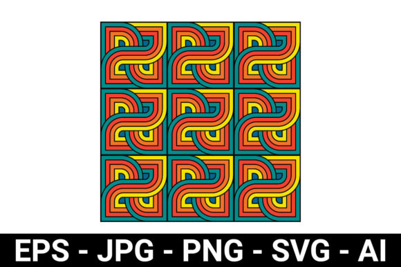 Colorful Tile Seamless Pattern for Modern Design