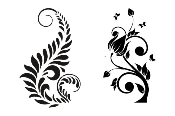 Creative Doodle Floral Wreath Frame Set: A Versatile Tool for Designers and Creators