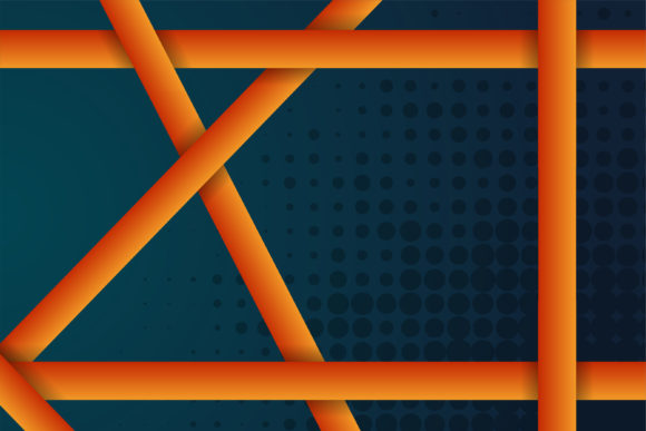 Dark Blue Orange Background Halftone