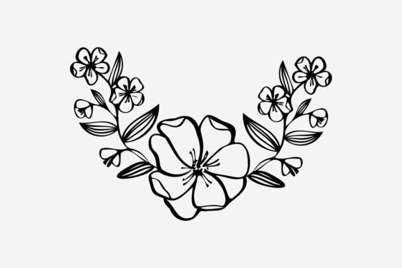 Flower Line Art Illustration Background: A Designer's Essential