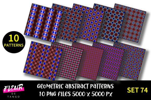 Geometric Patterns Digital Paper Set 74