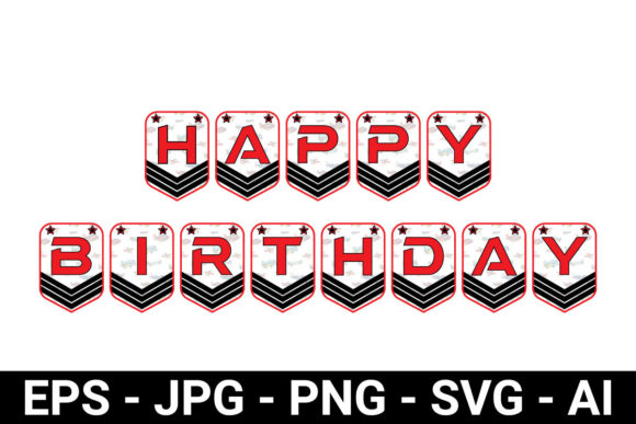 Happy Birthday Plane Theme Garland