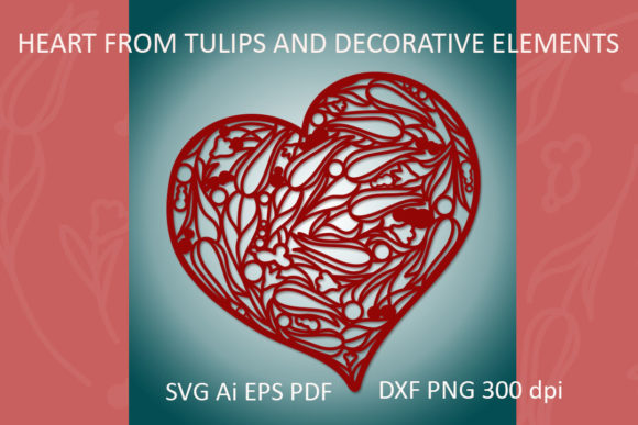 Heart from Tulips: A Comprehensive Guide to Digital Cut Files