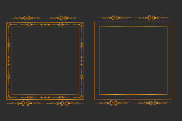 Luxury Golden Border Frame Clipart Set: A Practical Evaluation for Professional Designers