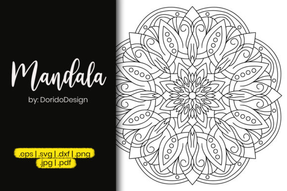 Mandala Design Coloring for Adult Creativity