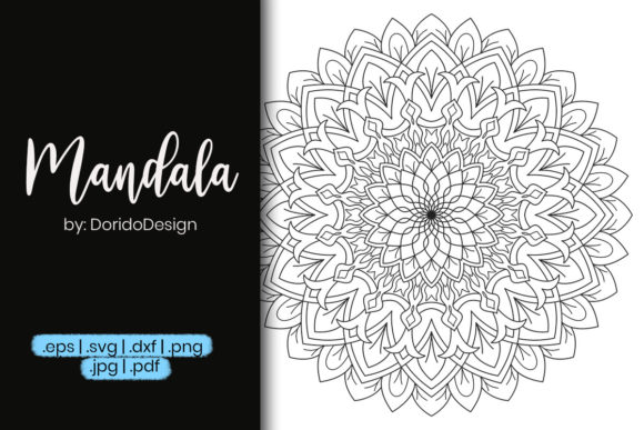 Mandala Line Art for Coloring Pages