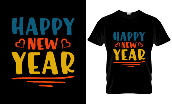 New Year T-shirt and Mug Design 04: The Ultimate Solution for Festive DIY Gifts