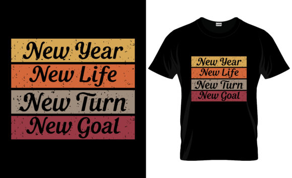 New Year T-Shirt and Mug Design 09