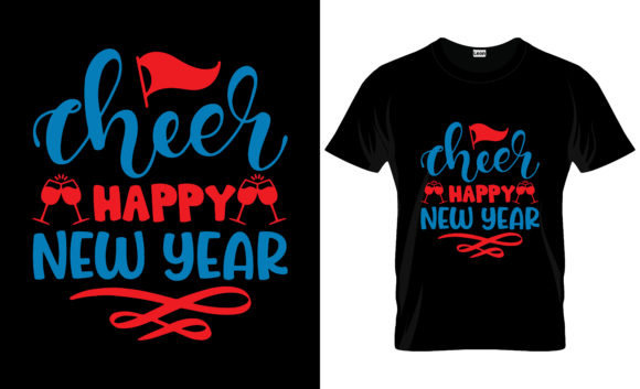 New Year T-Shirt and Mug Design 16