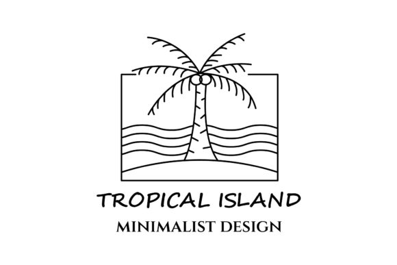 Paradise Line Art Icon Logo Minimalist: A Strategic Asset for Modern Branding