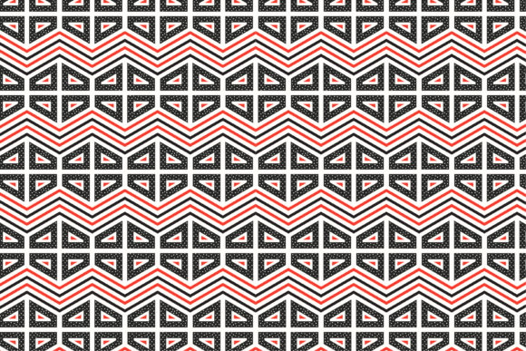 Red Black Zig Zag Geometric Pattern: A Modern Design Solution for Creative Projects