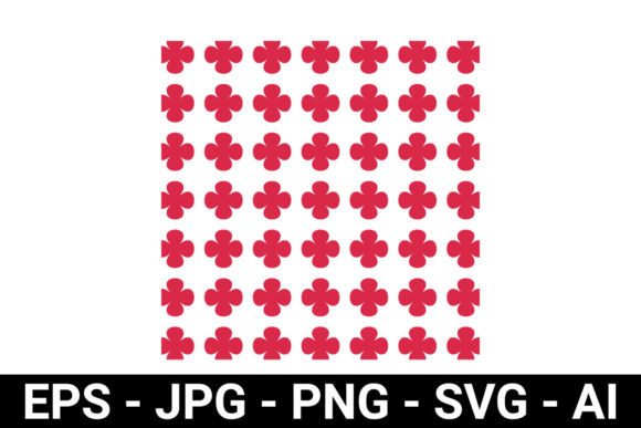 Red Flower Petal Seamless Pattern