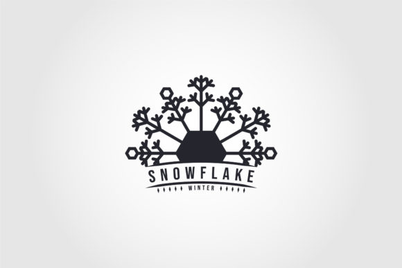 Snowflake Winter of Black Isolated Icon: A Premium Design Asset