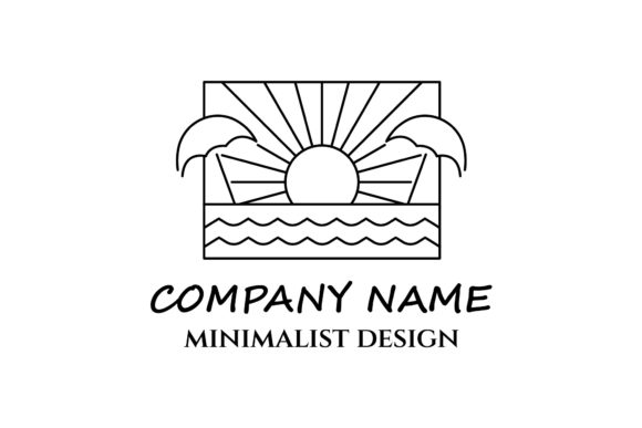 Summer Line Art Icon Logo Minimalist: The Ultimate Vector Collection