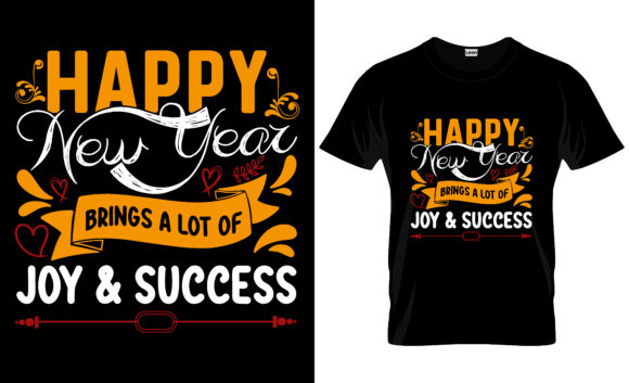 Unleash Your Creativity with New Year T-shirt and Mug Design 12