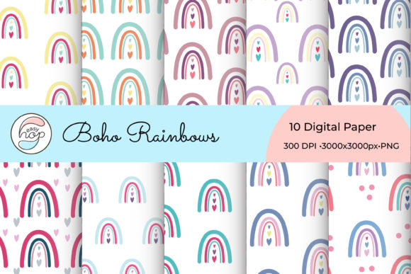 Unlocking Creativity with Bohemian Rainbow Digital Paper