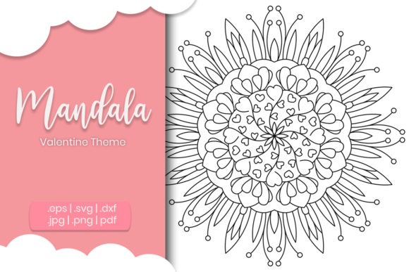Valentine Mandala Design Illustration: Strategic Use for Creative and Business Applications