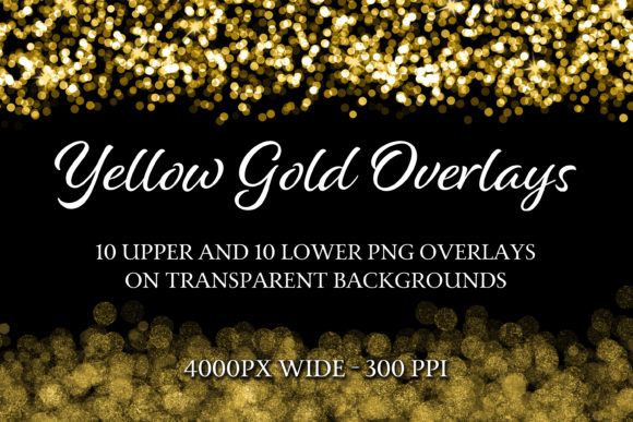 Yellow Gold Overlays for Stunning Visual Effects